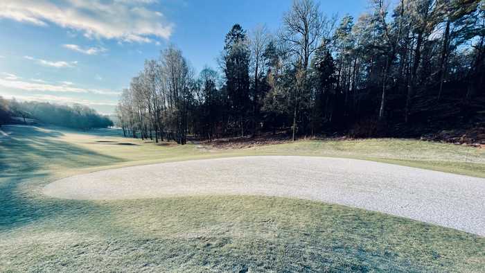 Frosty golf course